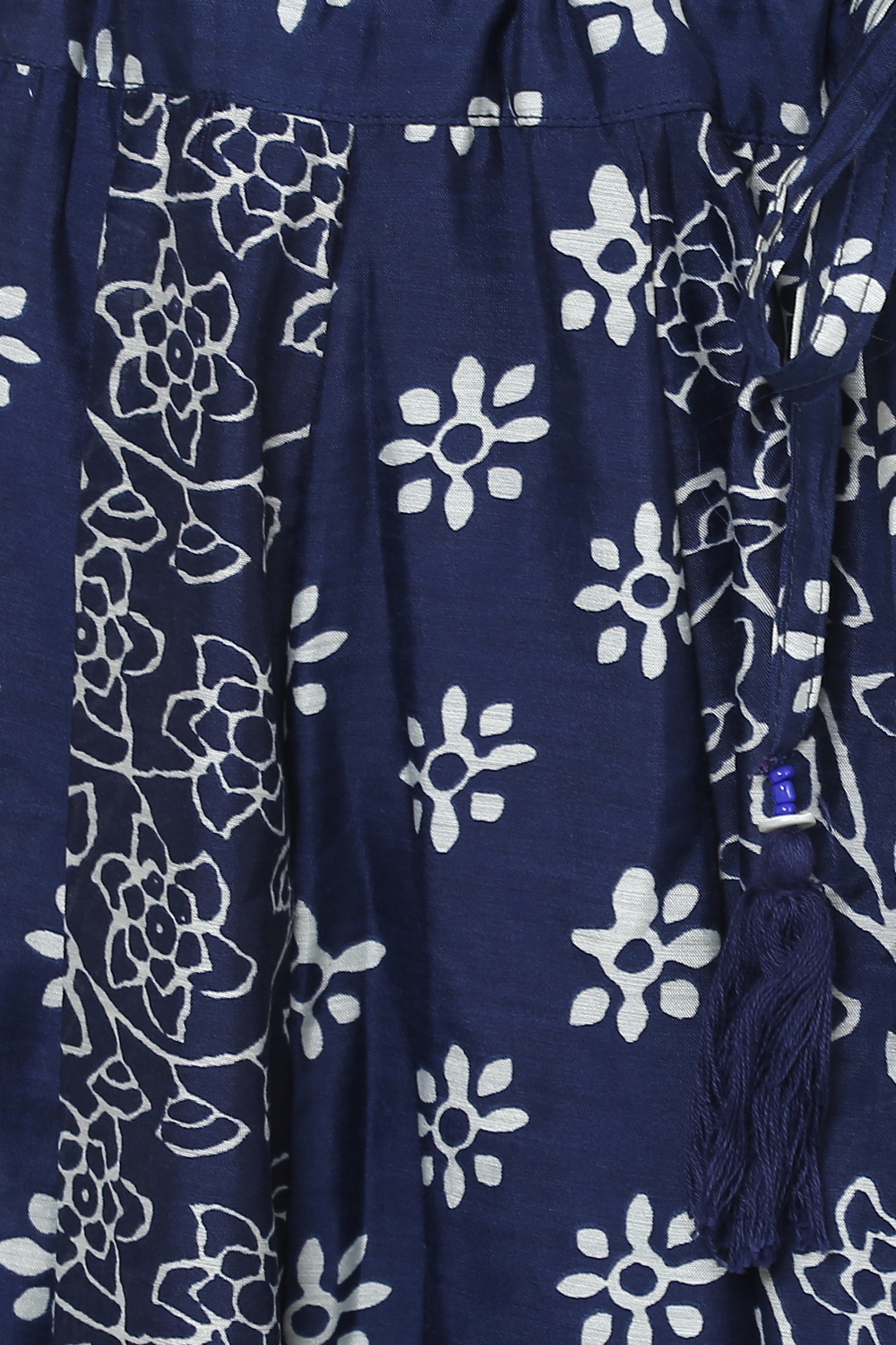 Indigo Poly Chanderi Skirt image number 1