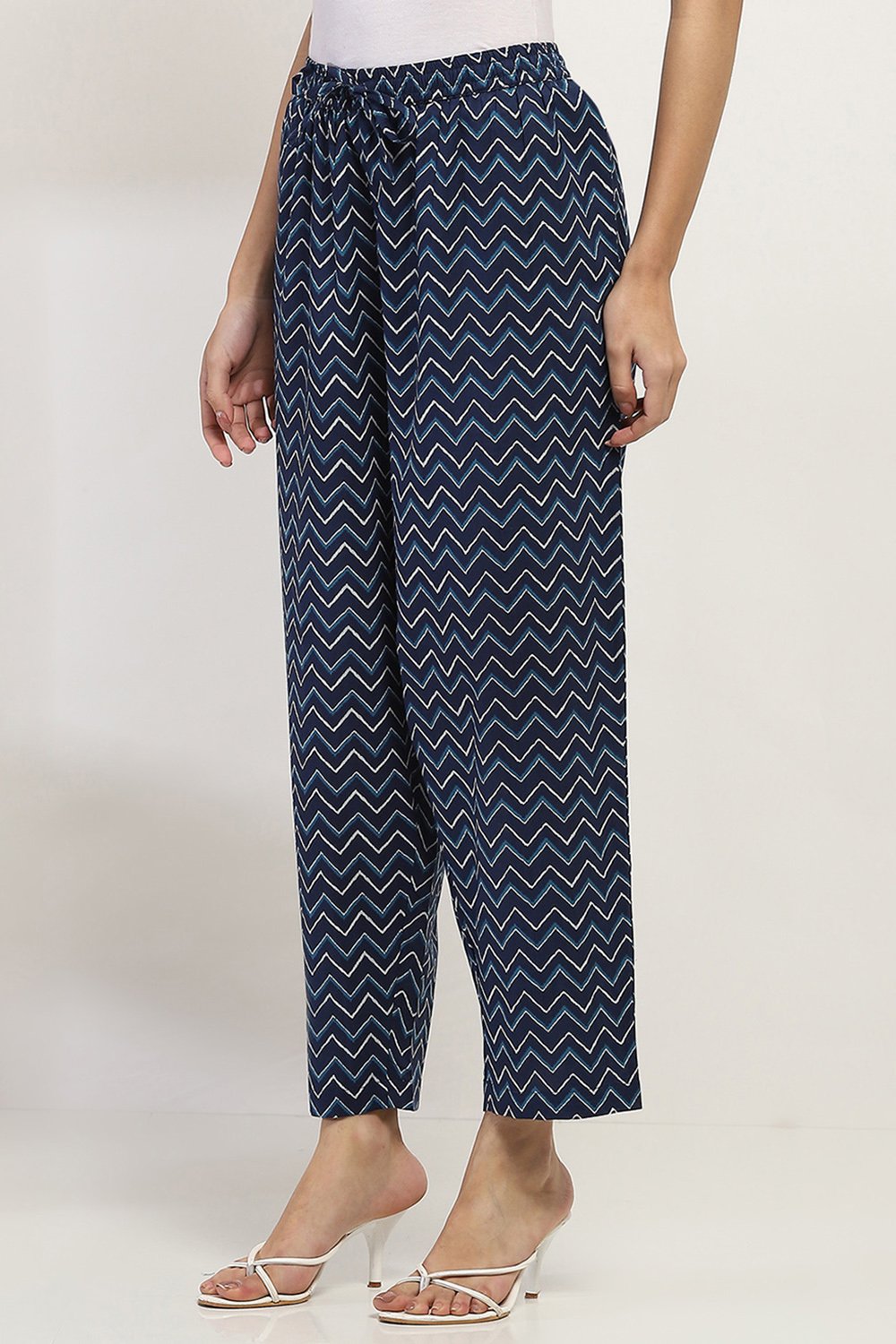 Indigo Cotton Pants image number 2