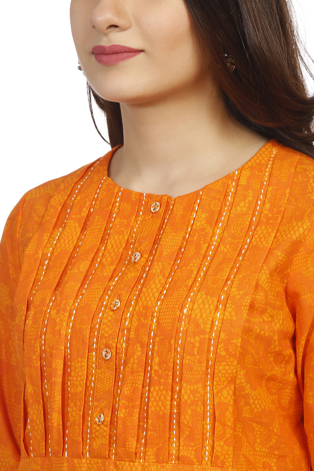 Turq Cotton Straight Kurta image number 1