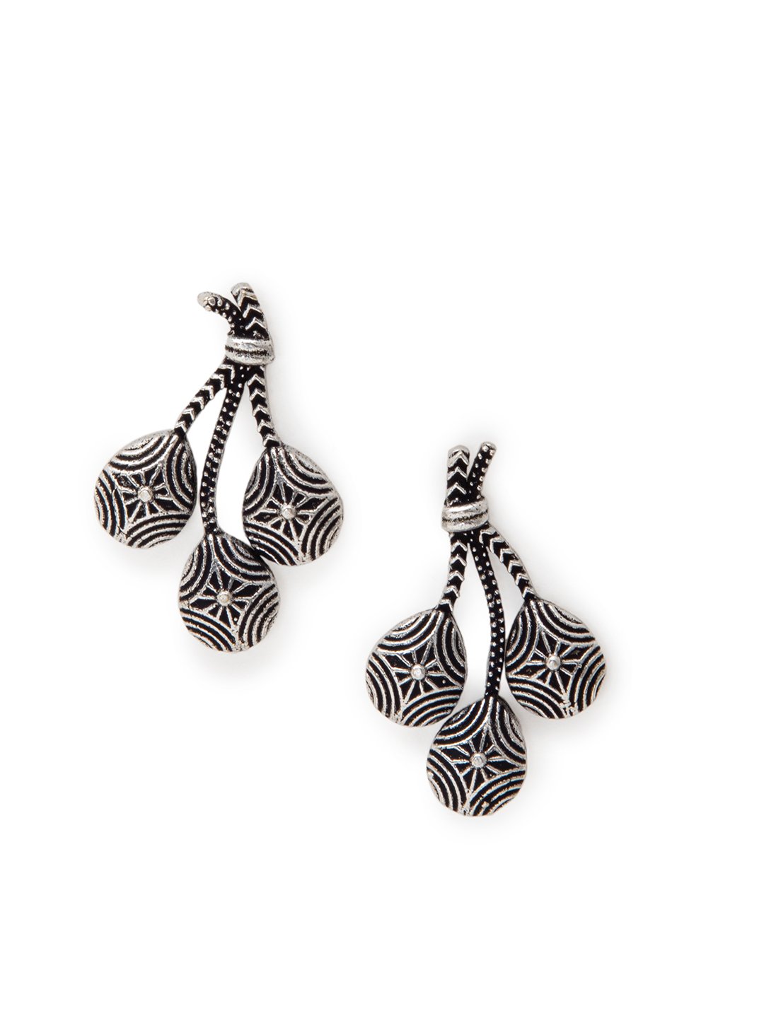 Silver Metal Brass Earring image number 0