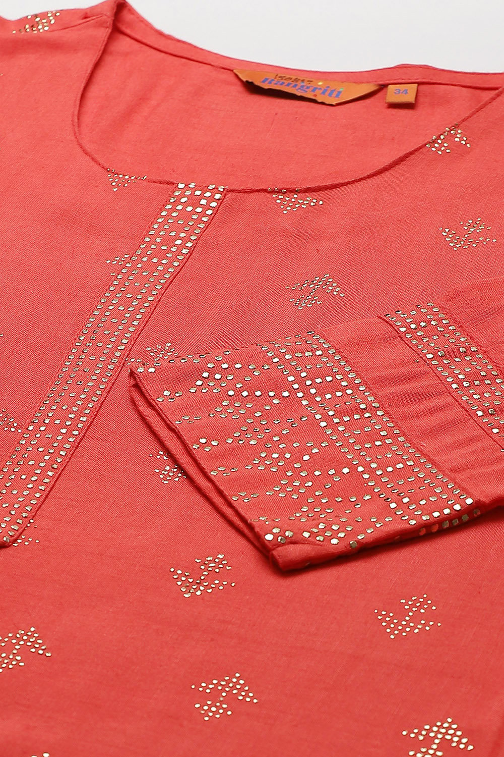 Coral LIVA Straight Kurta image number 1