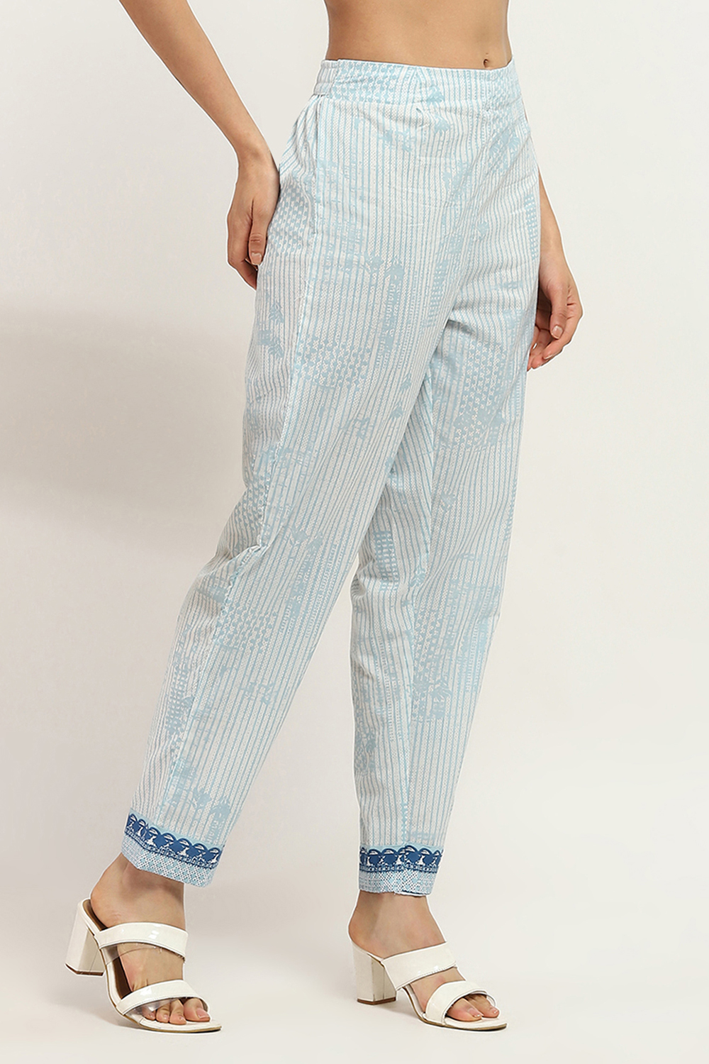 Indigo Cotton Pants image number 3