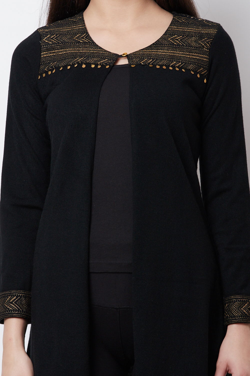 Black POLY COTTON      Jacket image number 1