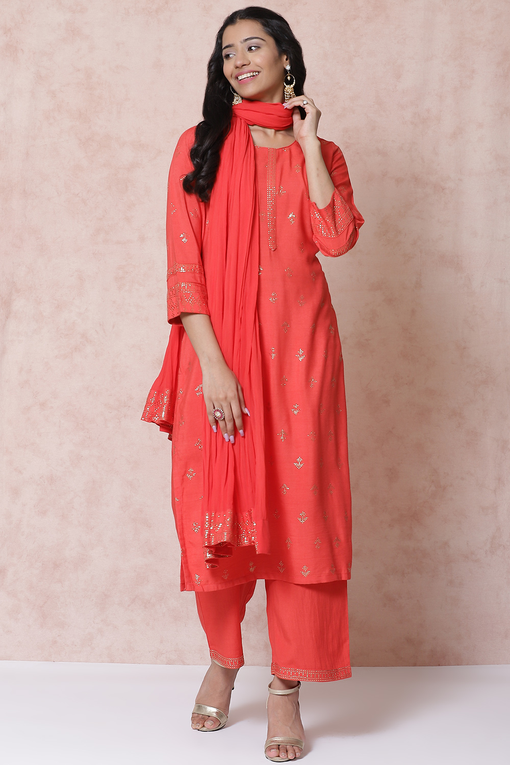 Coral LIVA Straight Kurta image number 4