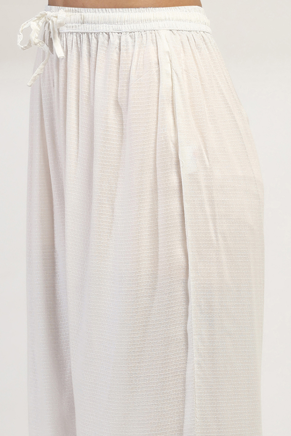 White Viscose Rayon Straight Set image number 2