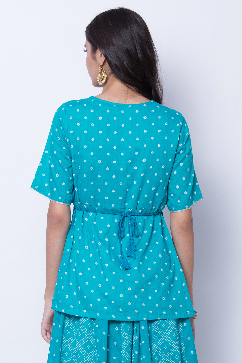 Turquoise Cotton Top image number 5