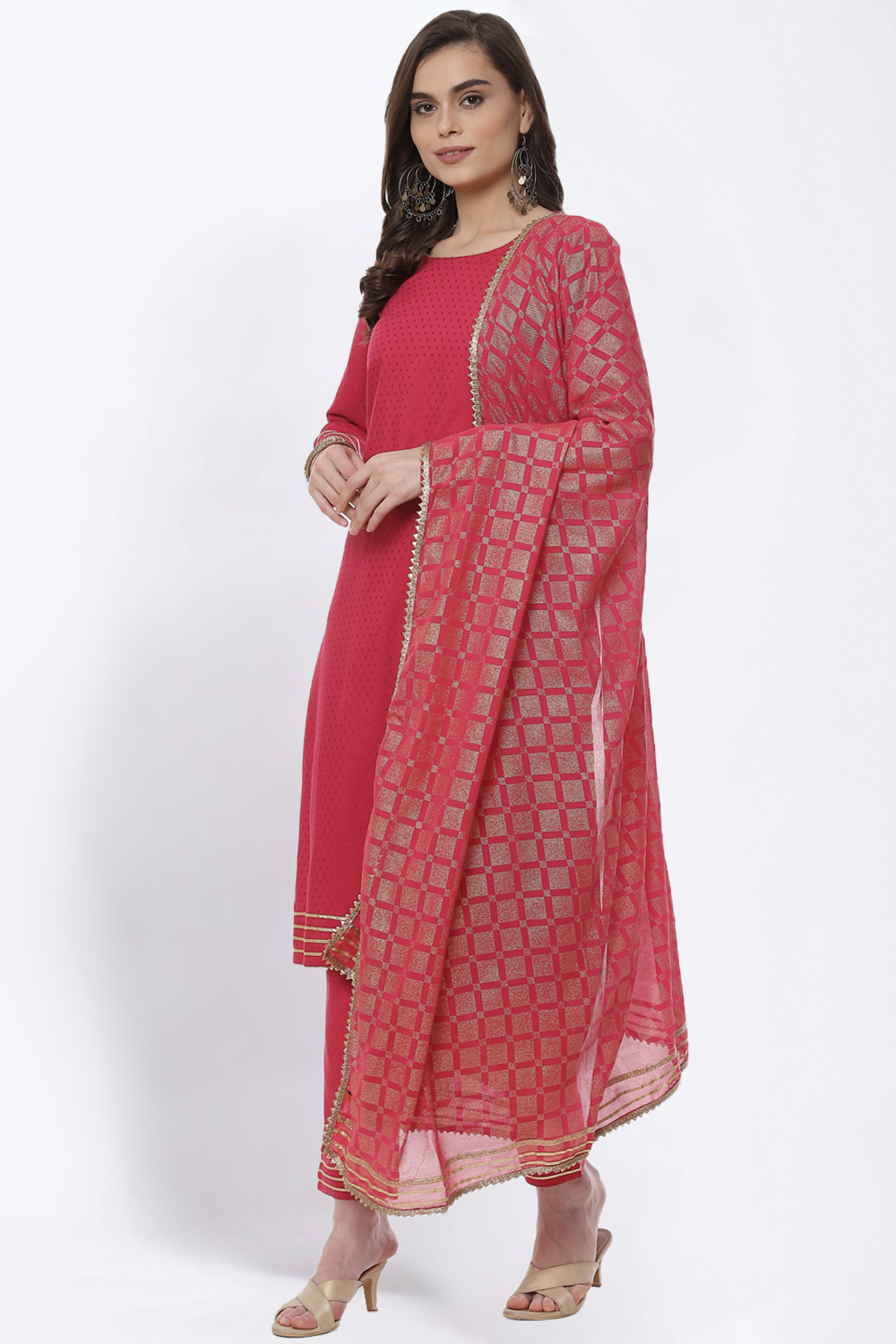 Buy Pink LIVA Palazzo () for INR649.50